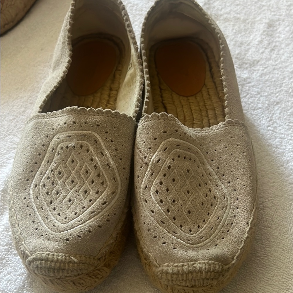 Women's Beige Espadrille Flats